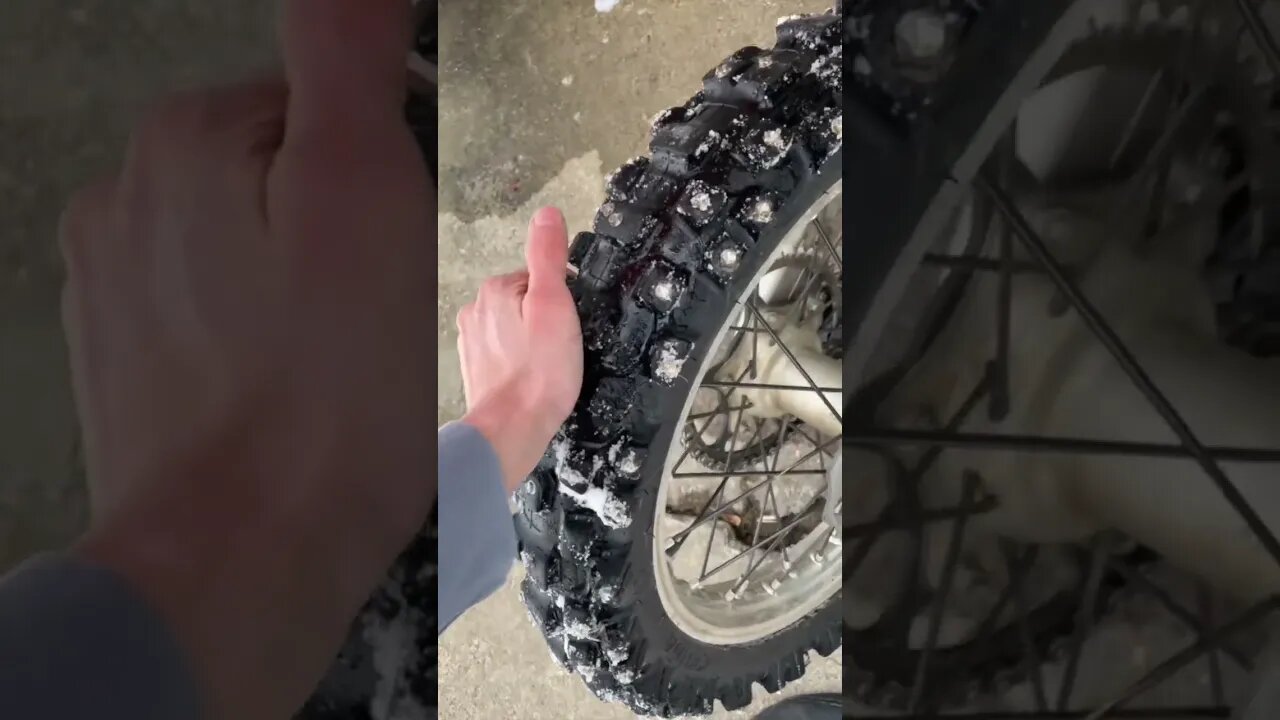 I Tried Popping My Dirtbike Tires! 😳 #dirtbike