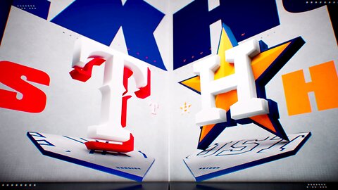 AL Championship Series. Rangers @ Astros. Game 2. Best of 7. MLB the Show 24.