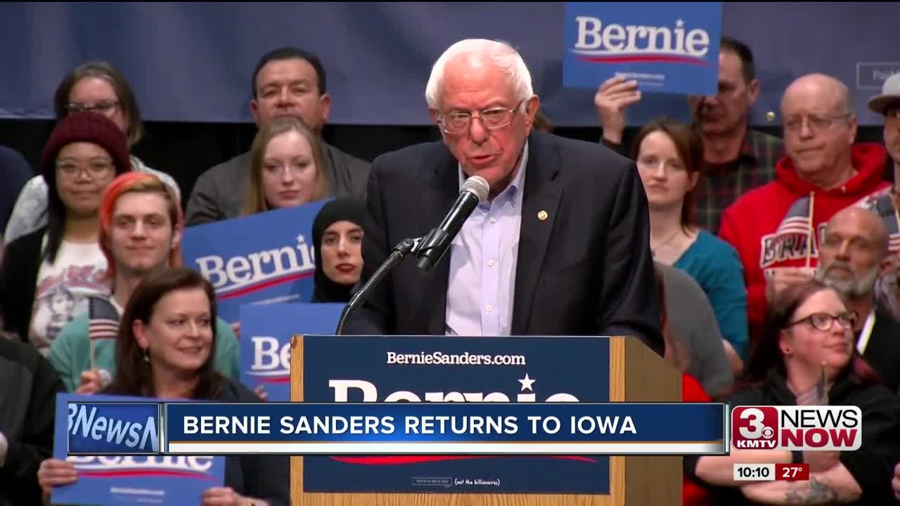 Bernie Sanders returns to Council Bluffs