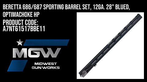 Beretta 686/687 Sporting Barrel Set, 12ga. 28" Blued, Optimachoke HP - A7NT61517BBE11