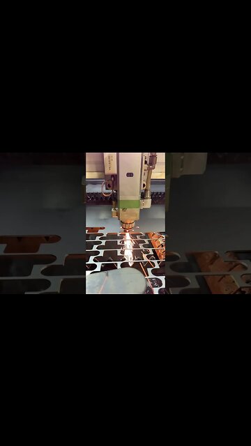 Laser cutting 16ga Stainless Steel brackets like it's nothing.