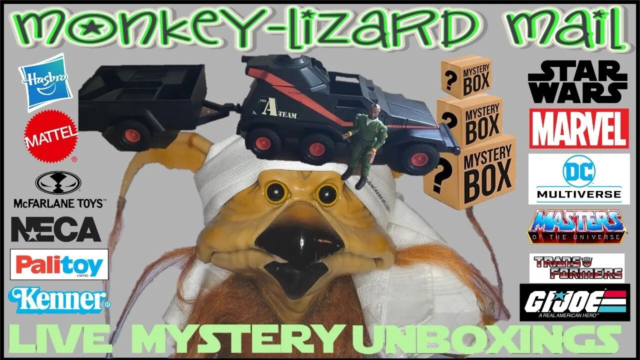 LIVE TOY UNBOXING incl. Vintage A-TEAM ATTACK VAN - MoNKeY-LiZaRD Mail