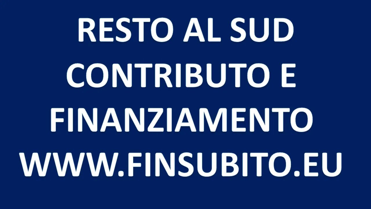 resto al sud #adessonews #finsubito