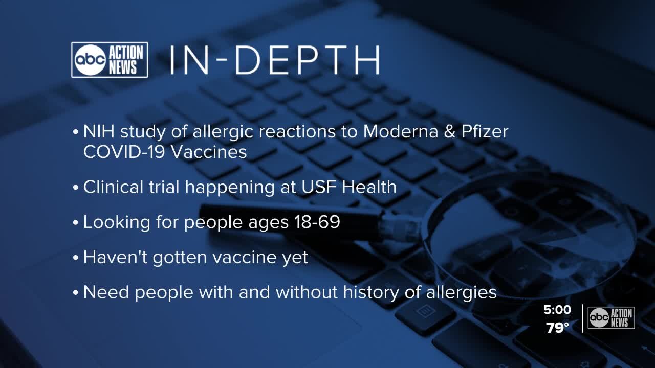 Vaccine study focuses on allergic reactions