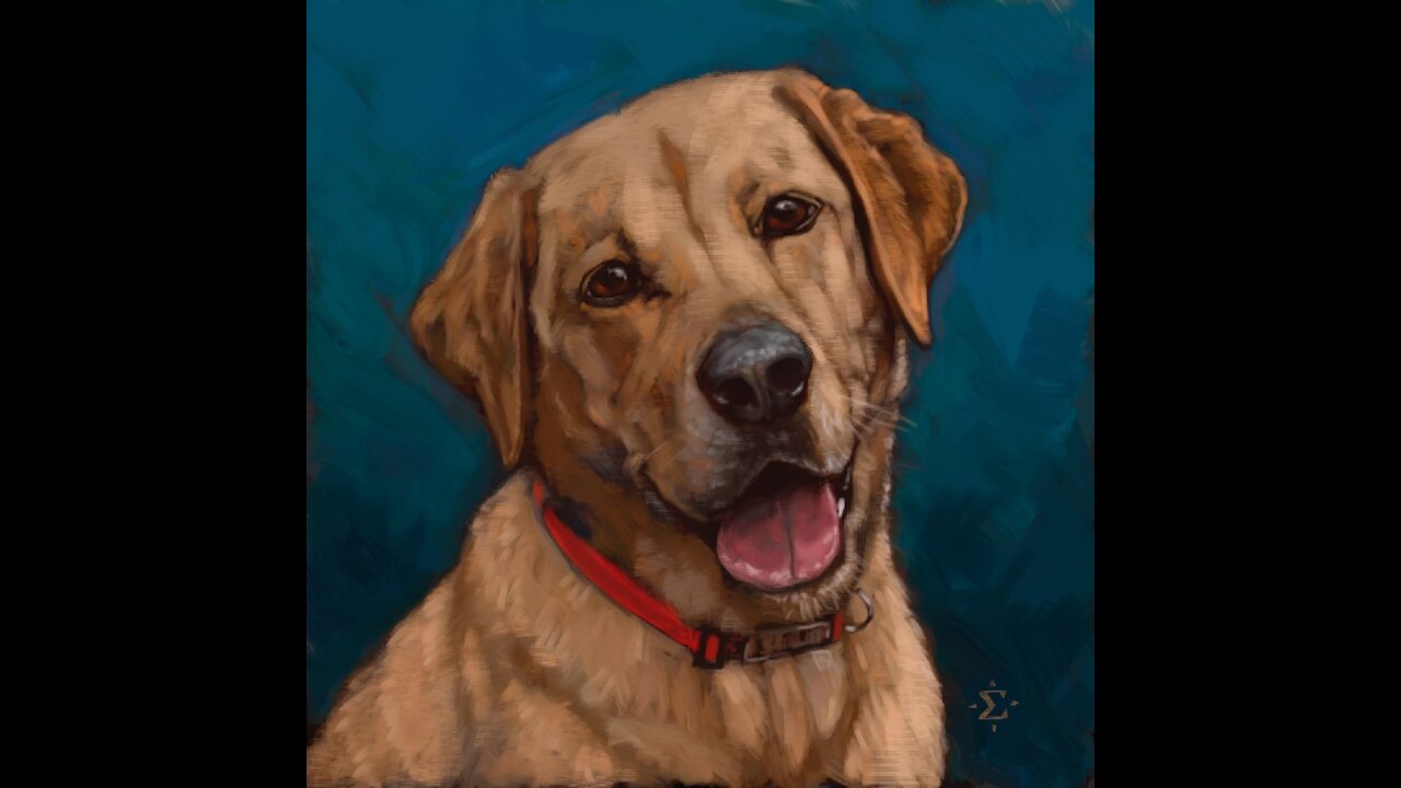 Digital Pet Portrait - Bella