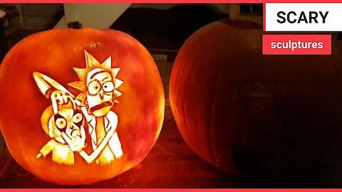 Sculptor spends hundreds of hours creating incredible pumpkin carvings