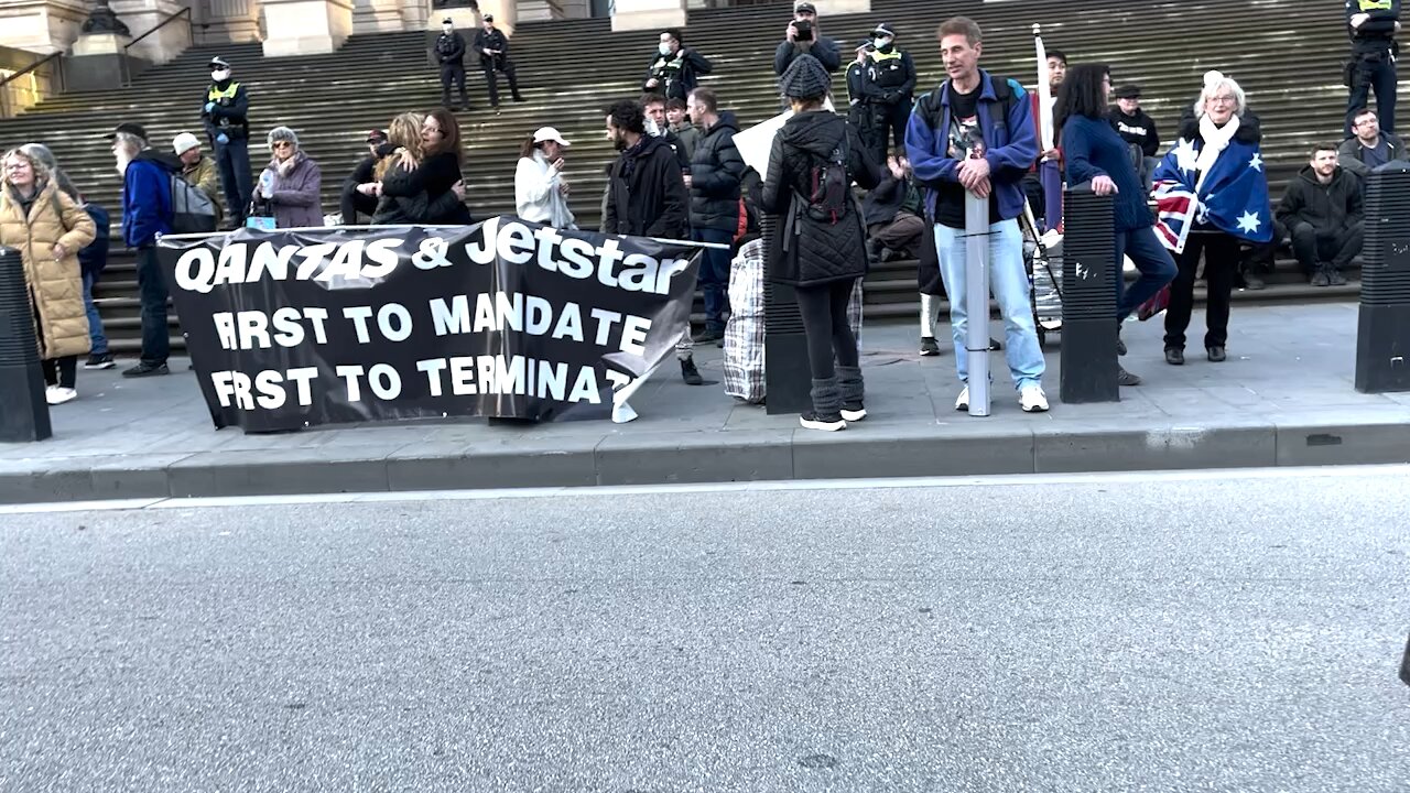 Freedom fighters raise up Melbourne rally