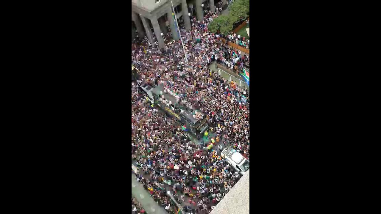 SOUTH AFRICA- Johannesburg - Springbok Trophy Parade (acw)