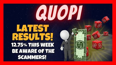 12.75% This Week 🤯 Quopi 7 Months Delivering Results ⏰ Is This The Hottest Automated AI Trading Bot❓