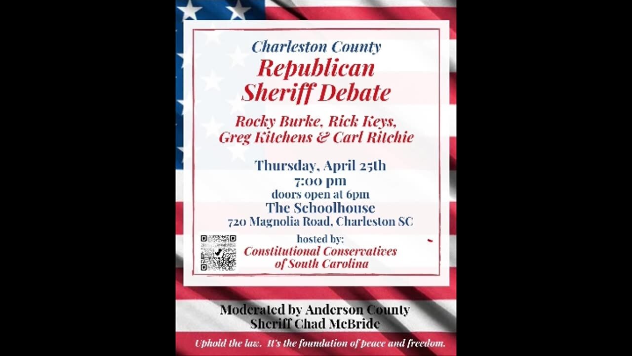 SOUTH CAROLINA REPUBLICAN SHERIFF DEBATE - APRIL 25, 2024