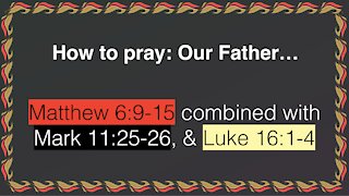 099a. No boasting about donating, praying, fasting. Moving the Lord's prayer. Matthew 6:1-8, 16-18