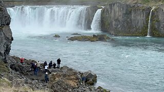 Akureyri Iceland and Godafoss Waterfall