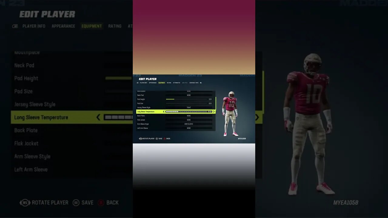 Madden 23 Derrick Brooks College Creation #shorts