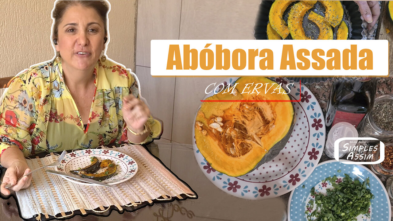 Abóbora Assada com ervas