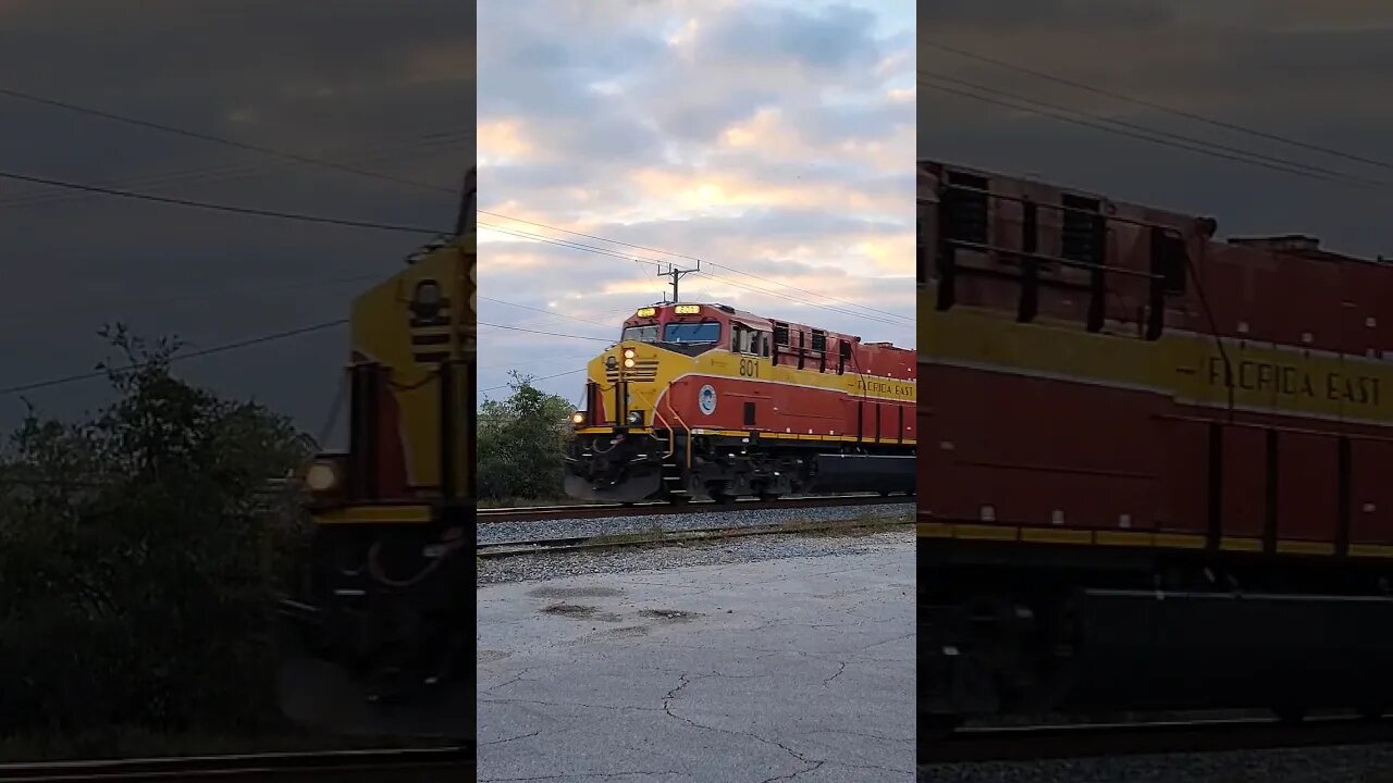 Florida East Coast Railway FEC-202 at South Daytona Florida Mar. 11 2023 #railfanrob #rrmrailvideos