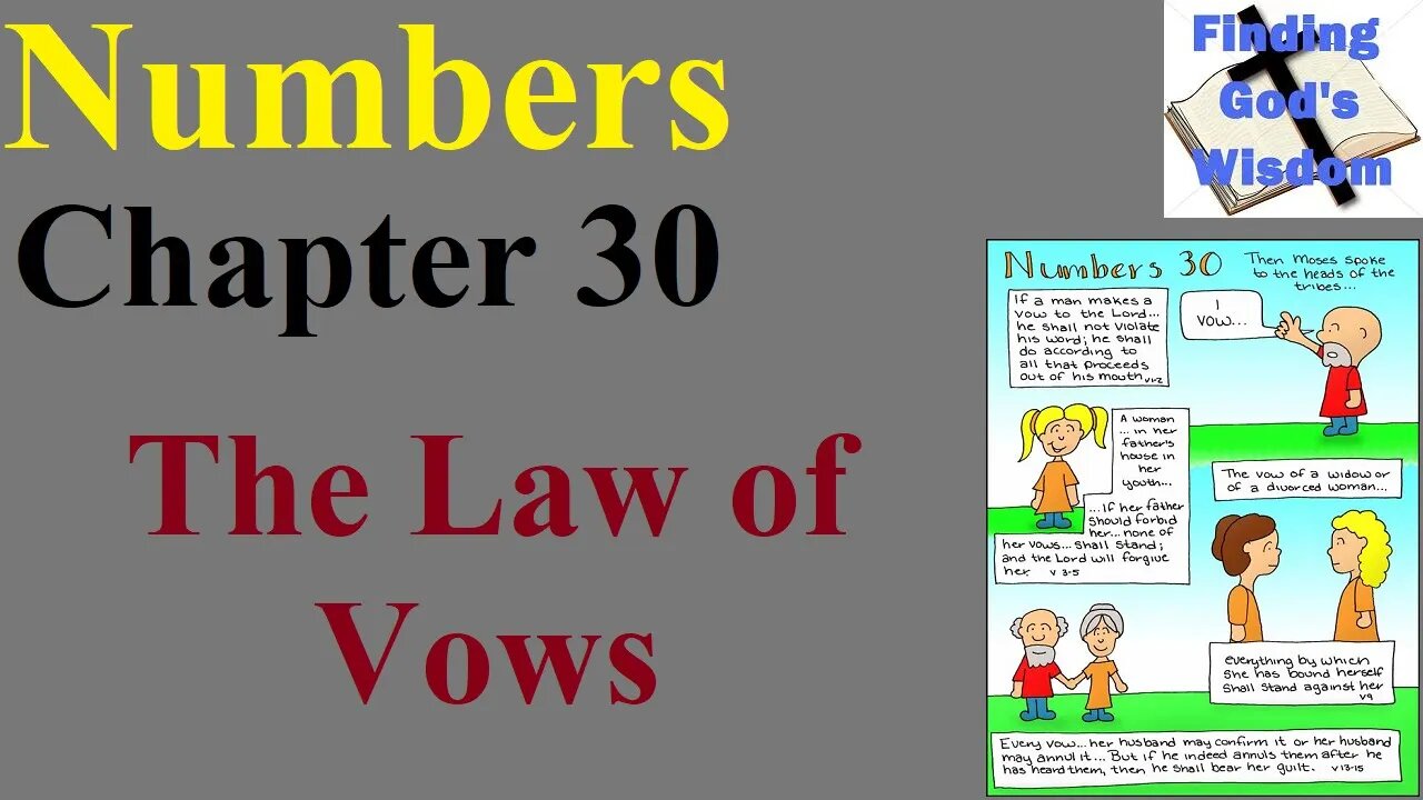 Numbers - Chapter 30: The Law of Vows