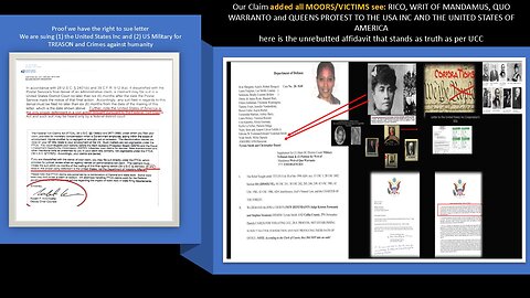 YES, we included all MOORS for AMERICAS on our RIGHT TO SUE THE USA INC - HERE IS THE PROOF
