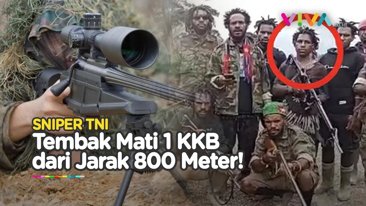 Bak Film Action, Sniper Tembak KKB dari Jarak 800 Meter!