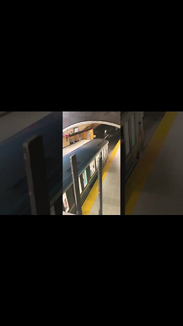 Glimpse Montreal metro at Bonaventure #viralvideo #subway #montreal
