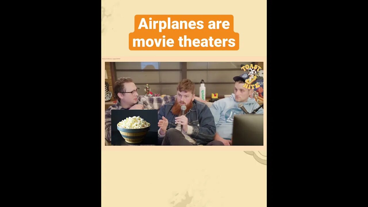 Airplanes Are Literally Movie Theaters #shorts #popcorngate #comedy