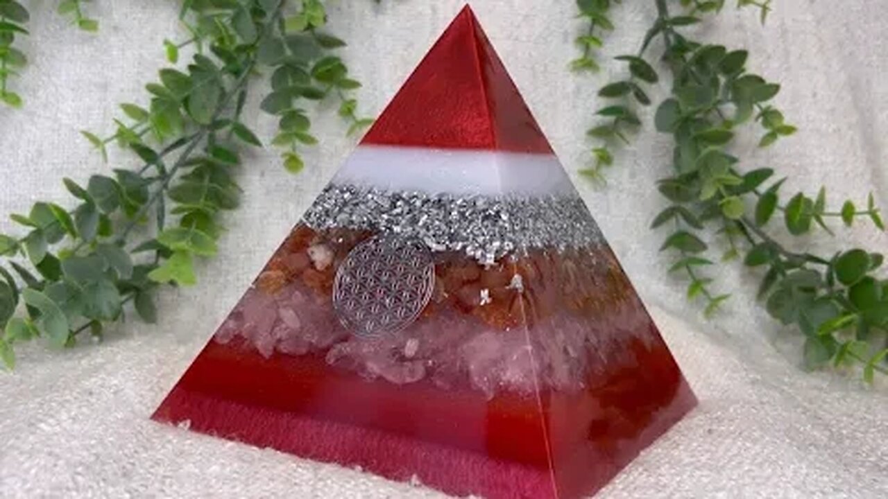 Ascension Orgonite Pyramid - ROSA