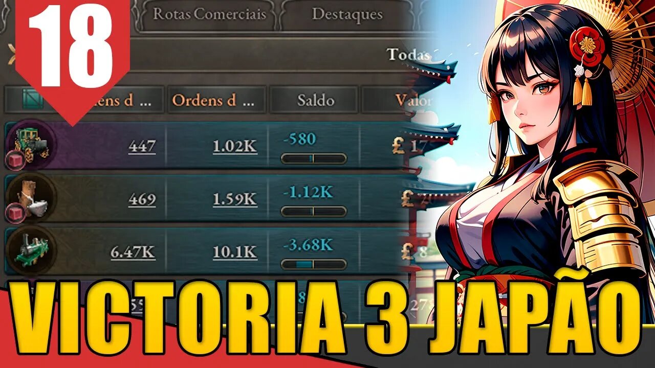 AUTOMÓVEIS - Victoria 3 Shogunato Japonês #18 [Gameplay PT-BR]