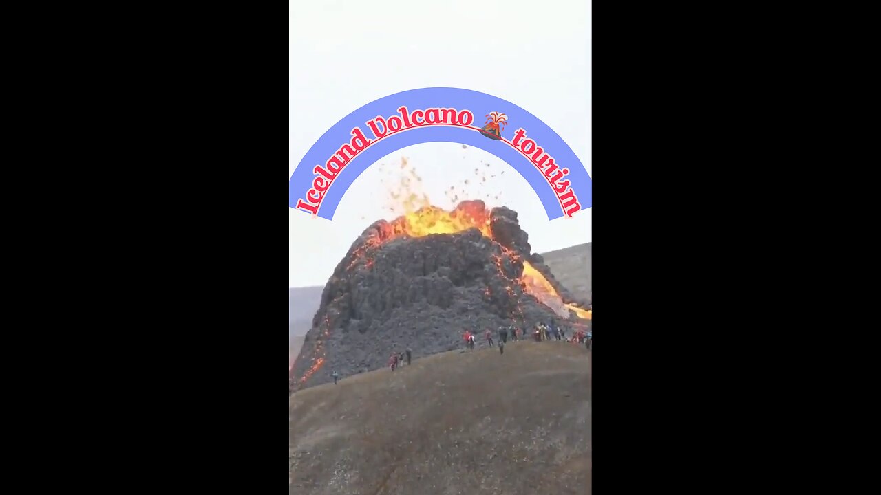 Volcano 🌋 tourism in Iceland 🇮🇸