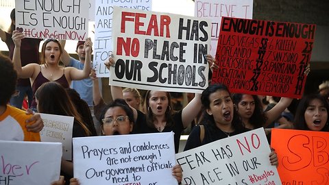 Dozens Of Students Rally At Florida Capitol Building