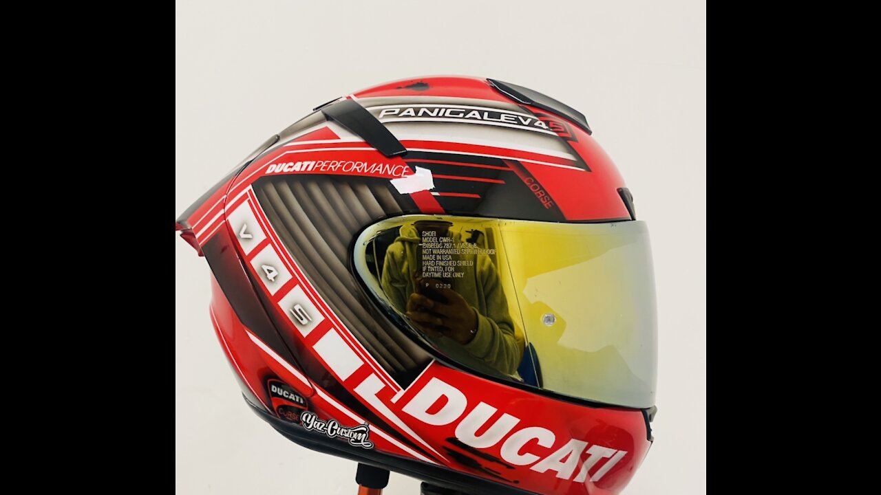 Ducati Helmet Customized Airbrush