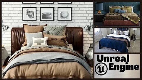 3D Bed for Architectural Visualization.