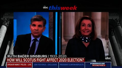 Nancy Pelosi Good morning , Sunday morning