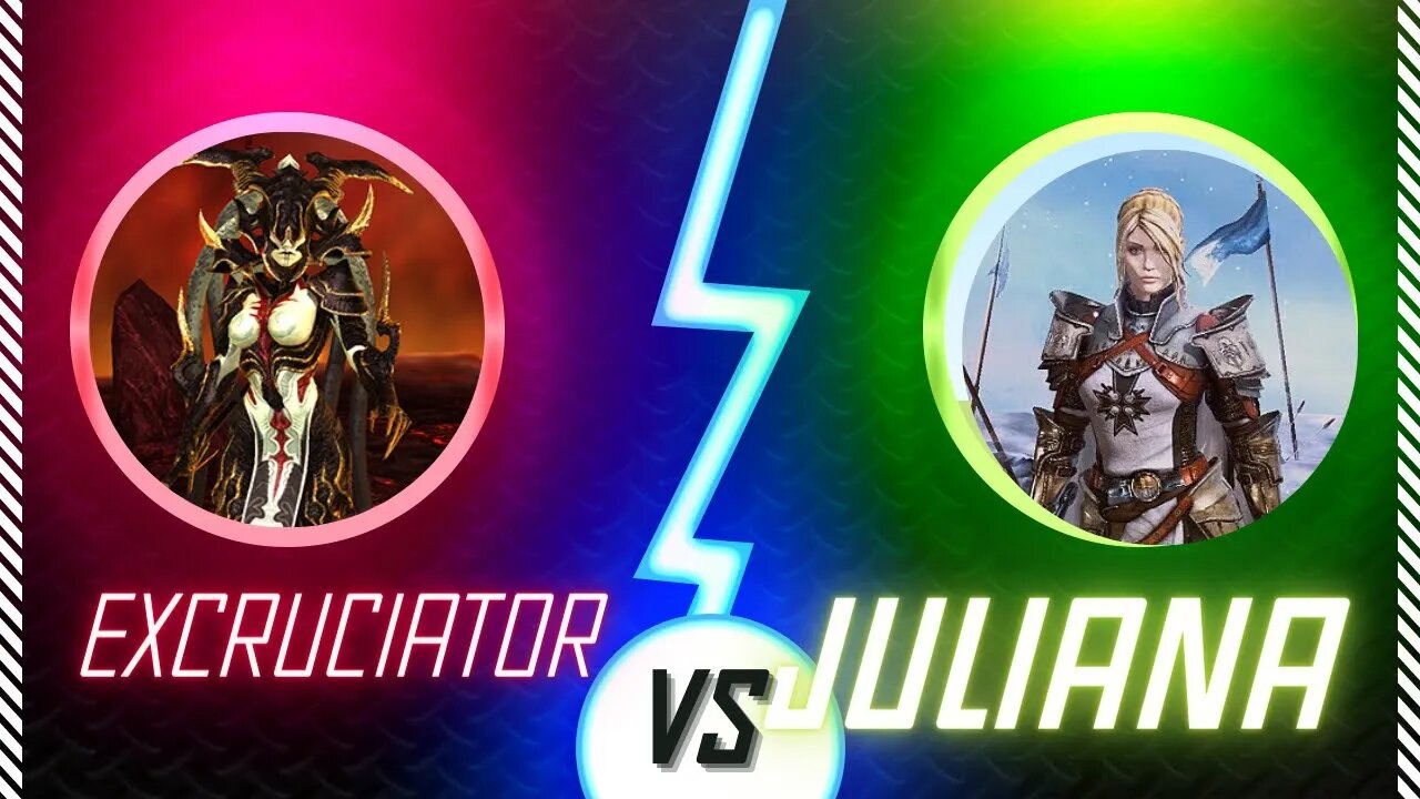 Dogfight! RAID Shadow Legends - Juliana vs Excruciator