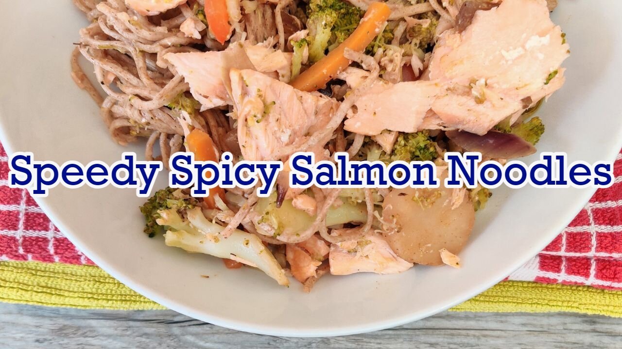 Speedy Spicy Salmon Noodles