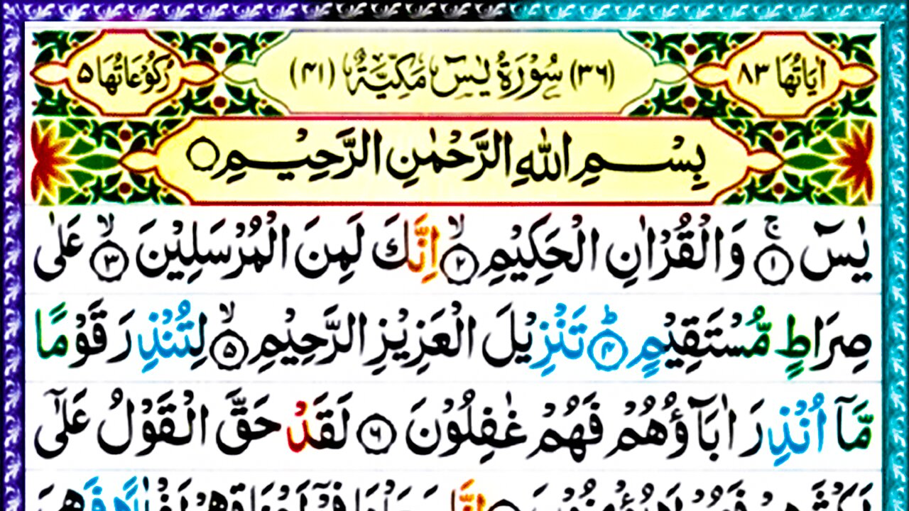 Surah Yaseen | Surah Yaseen Recited By Qari Abdul Rehman AL Sudais