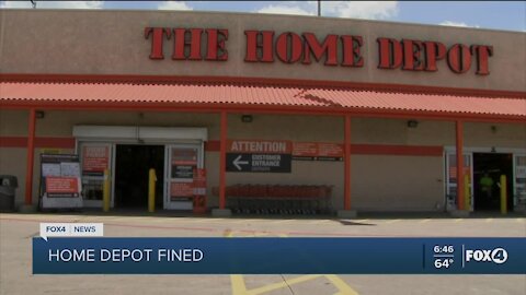 Home Depot fined