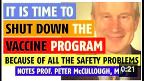 It's time to shut down the vaccine program because of all the safety problems