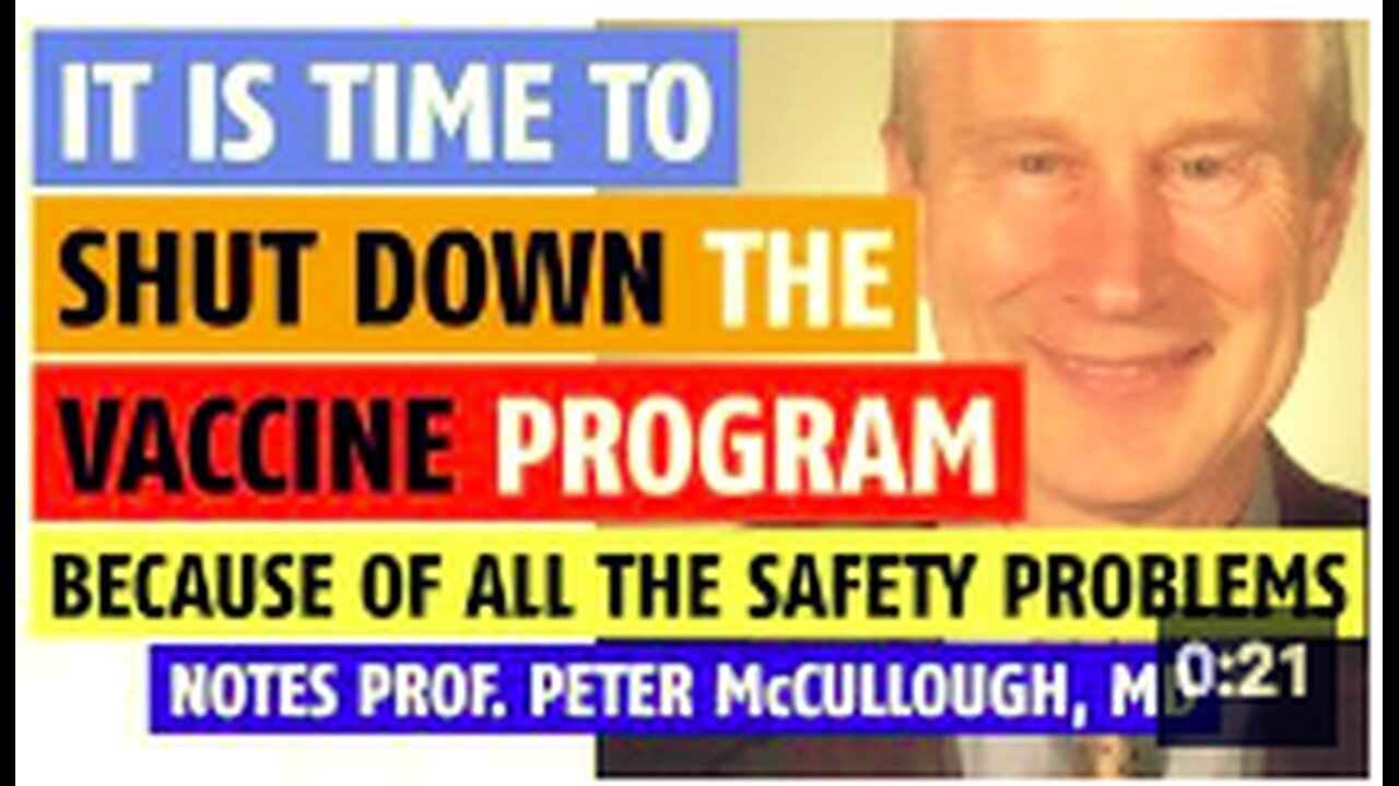 It's time to shut down the vaccine program because of all the safety problems