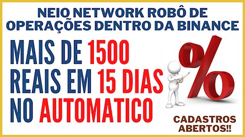 LUCRO DO ROBÔ DE OPERAÇÕES EM 15 DIAS MAIS DE1500 REAIS