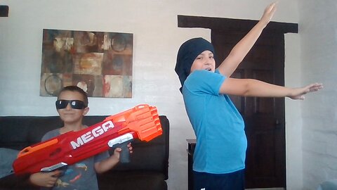when a robber gos in to nathans house when his on super mode
