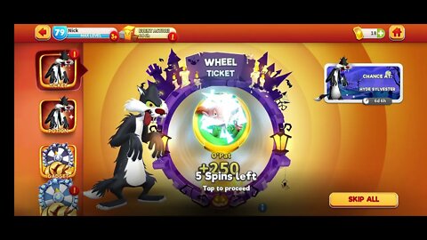 Hyde Sylvester Wheel - 30 Gold Tickets Spent - Looney Tunes World of Mayhem- Subscribe for more