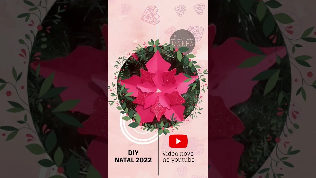 Diy flor de natal Hojee #shorts #viral