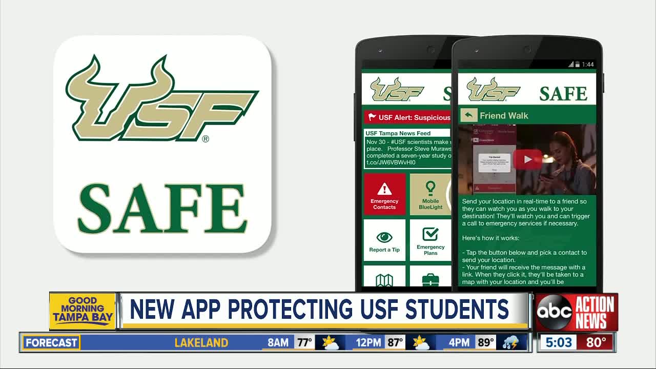 USF Police increases student safety with new app,'USF Safe'