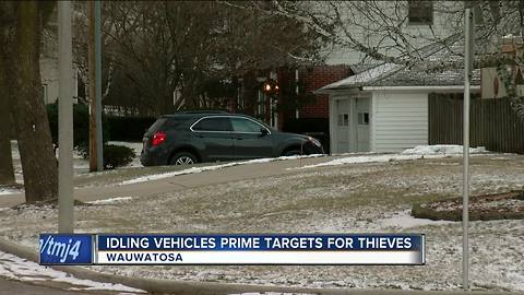 Idle vehicles prime targets for thieves