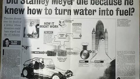 Don't forget about Stanley Meyer's water powered car