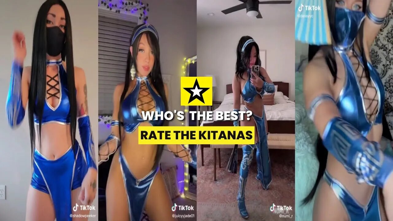 Rate the Girls: Best Kitana Mortal Kombat TikTok Cosplay Contest #1 ⚔💙