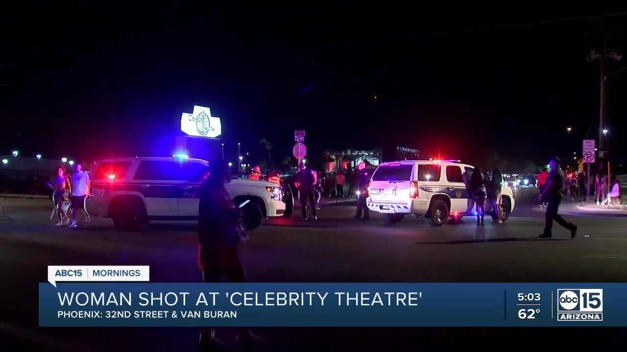 Woman shot during live concert at Celebrity Theatre in Phoenix