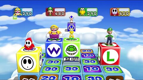 Mario Party 9 High Rollers - Wario vs Luigi vs Koopa vs Shy Guy