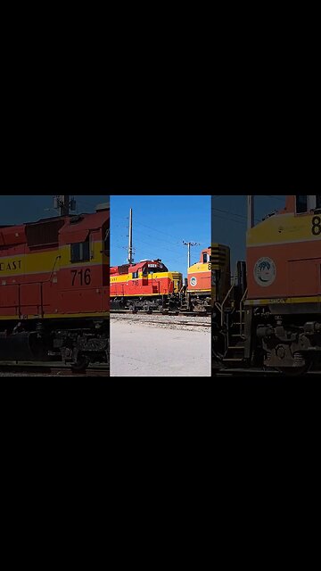 Cool Horn Salute from FEC-105 today at South Daytona Fl. Apr. 17 2023 #railfanrob #fec105
