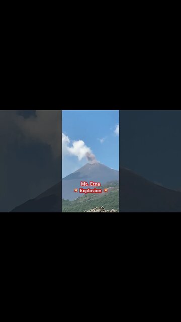 Mt. Etna Explosion 💥 8-26-23 #volcano #explosion #eruption #sicily