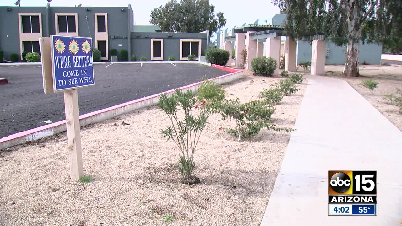 Residents at a Valley apartment complex complaining of sewage flooding their homes